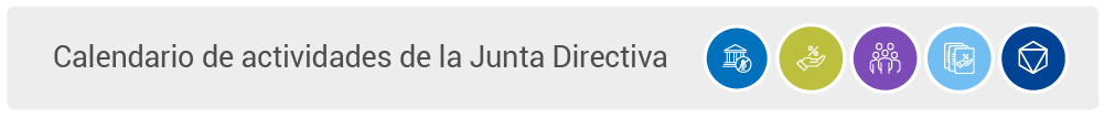 Calendario de actividades de la Junta Directiva