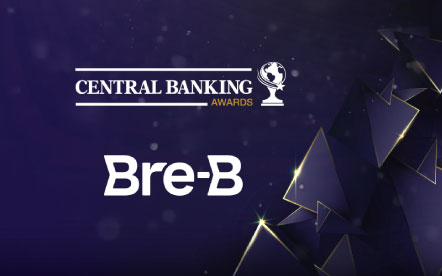 Imagen del premio otorgado por Central Banking