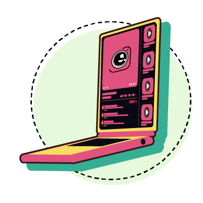 ilustración de un computador portátil