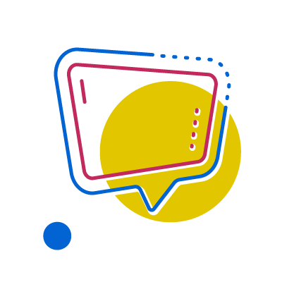 icono de entrevista en línea