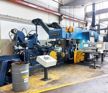 Fotografía de laminador Schmitz. Sistema reversible de laminación en frío.