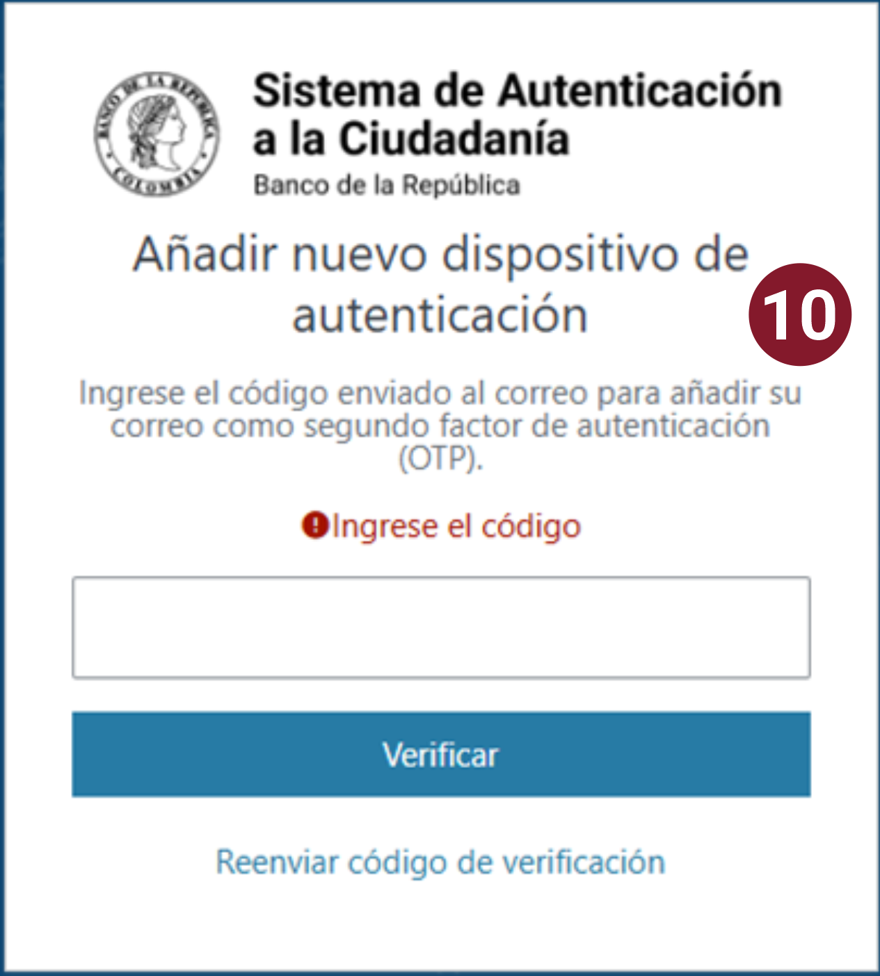 En la imagen se visualiza el campo para activar la autenticación multifactor