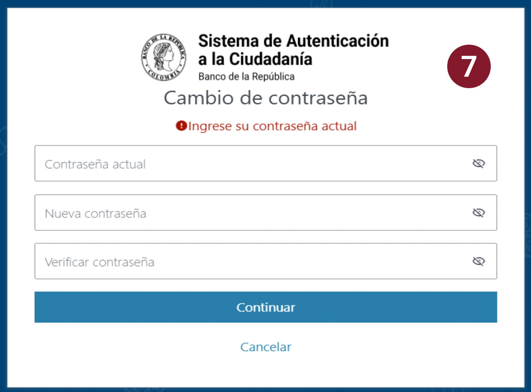 Captura de pantalla de los tres campos que se despliegan