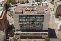 Facade of the Banco de la República building on Avenida Jiménez - Bogotá