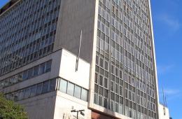 Fachada edificio del Banco de la República de la Avenida Jiménez - Bogotá