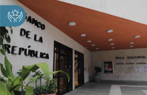 Fotografía fachada del Centro Cultural del Banco de la República en Cúcuta