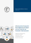 Portada del Informe de la Evolución de la Balanza de Pagos y de la Posición de Inversión Internacional