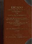 Carátula Estado General de todo el Virreynato de Santafé de Bogotá, 1794 