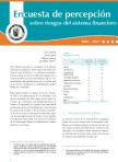 Portada del informe de la Encuesta de percepción sobre riesgos del sistema financiero