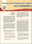 Portada del Reporte de la situación del crédito en Colombia