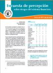 Portada del informe de la Encuesta de percepción sobre riesgos del sistema financiero
