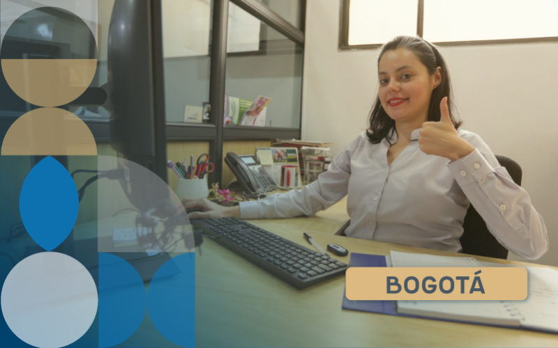 Imagen decorativa con mujer en puesto de trabajo