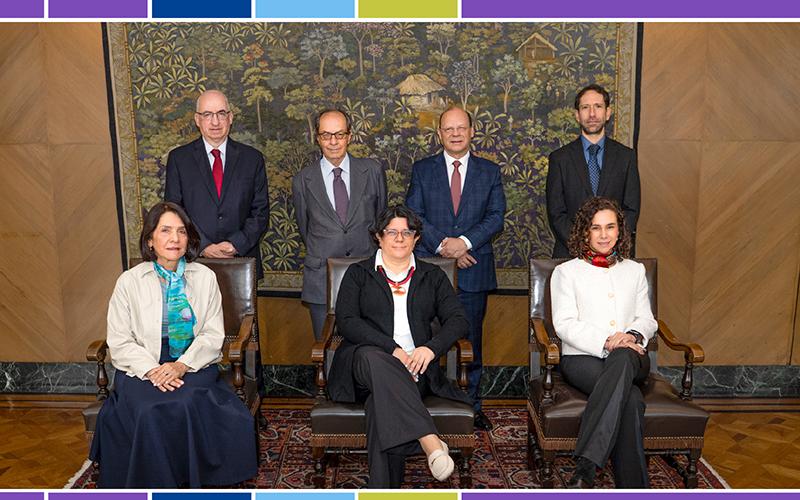 Fotografía de los miembros de Junta Directiva del Banco de la República